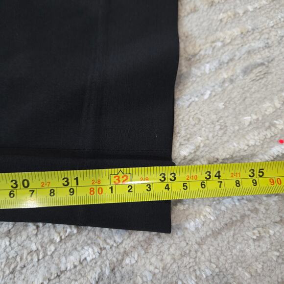 Burberry Wool Straight Leg Black Dress Pants Trousers Plus Size 18 Career Work - Picture 11 of 11